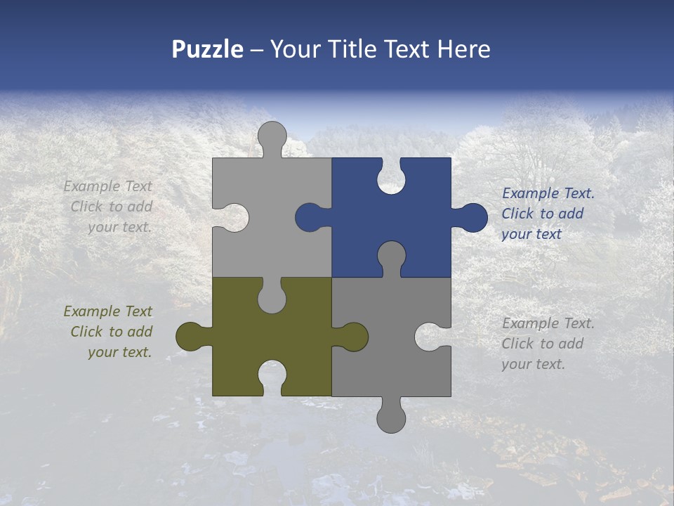 Winter Wonderland, A Stunning Bright Decembers Day With Ice On The River And Mists And Frost On The Trees And The Light Almost Creating A 3D Effect At Starwood In Northumberland, England PowerPoint Template