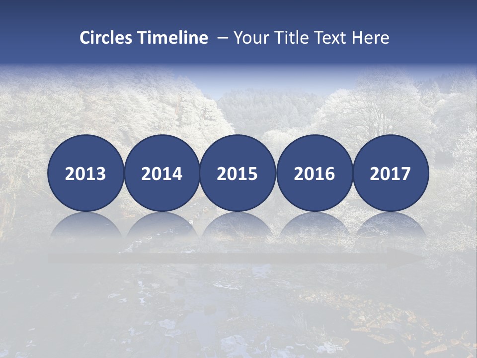 Winter Wonderland, A Stunning Bright Decembers Day With Ice On The River And Mists And Frost On The Trees And The Light Almost Creating A 3D Effect At Starwood In Northumberland, England PowerPoint Template