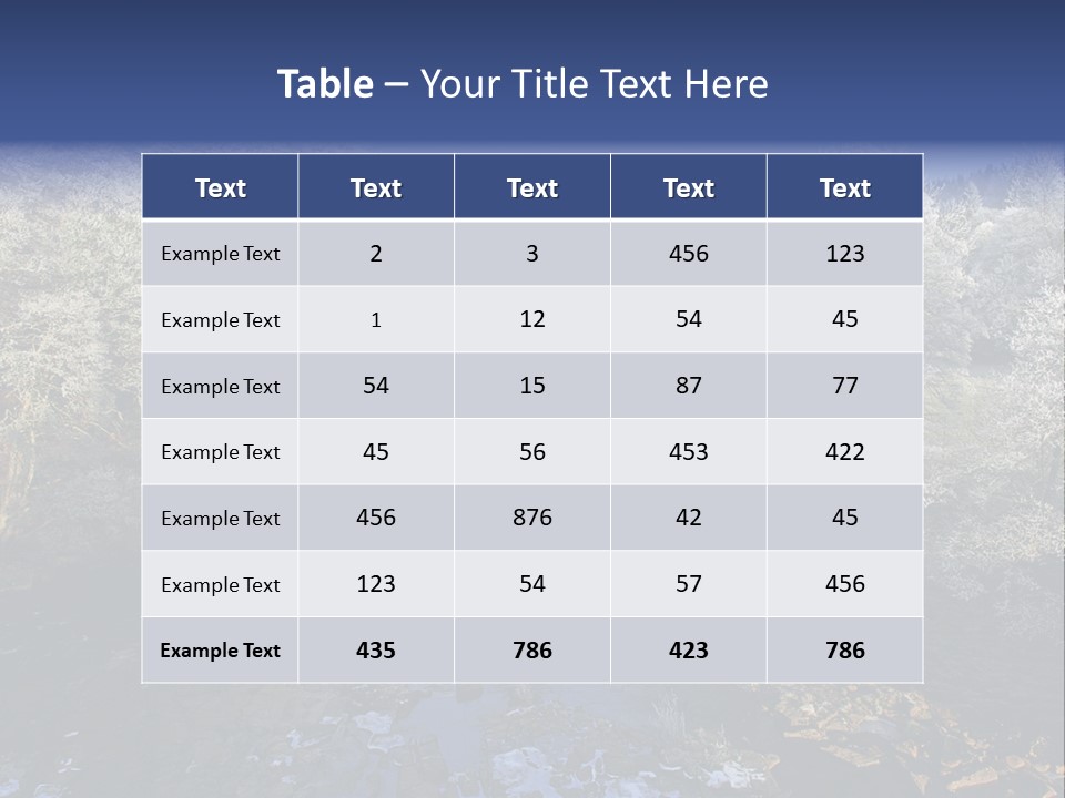 Winter Wonderland, A Stunning Bright Decembers Day With Ice On The River And Mists And Frost On The Trees And The Light Almost Creating A 3D Effect At Starwood In Northumberland, England PowerPoint Template