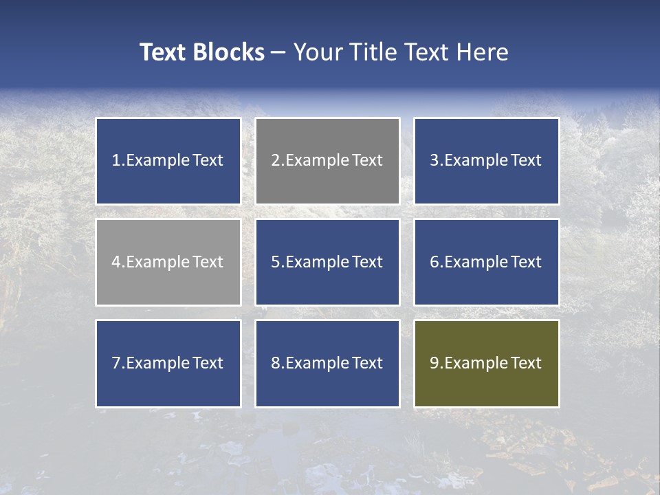 Winter Wonderland, A Stunning Bright Decembers Day With Ice On The River And Mists And Frost On The Trees And The Light Almost Creating A 3D Effect At Starwood In Northumberland, England PowerPoint Template