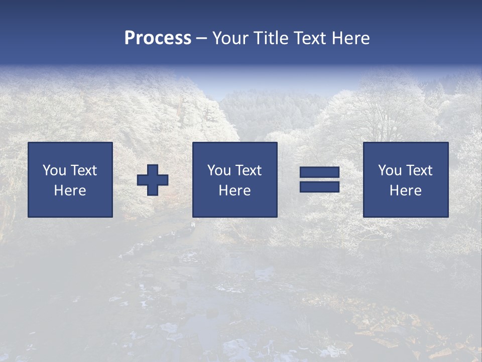 Winter Wonderland, A Stunning Bright Decembers Day With Ice On The River And Mists And Frost On The Trees And The Light Almost Creating A 3D Effect At Starwood In Northumberland, England PowerPoint Template