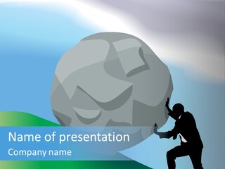 Difficult Business Task. Conceptual Piece, A Very Difficult Task In Business. Raster Version PowerPoint Template