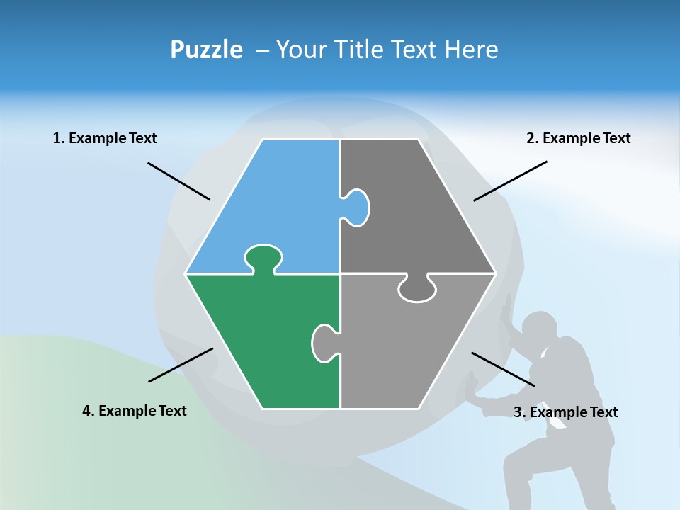 Difficult Business Task. Conceptual Piece, A Very Difficult Task In Business. Raster Version PowerPoint Template