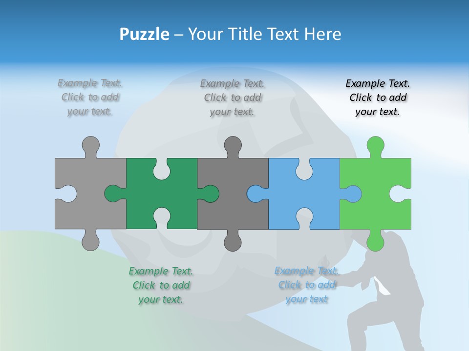 Difficult Business Task. Conceptual Piece, A Very Difficult Task In Business. Raster Version PowerPoint Template