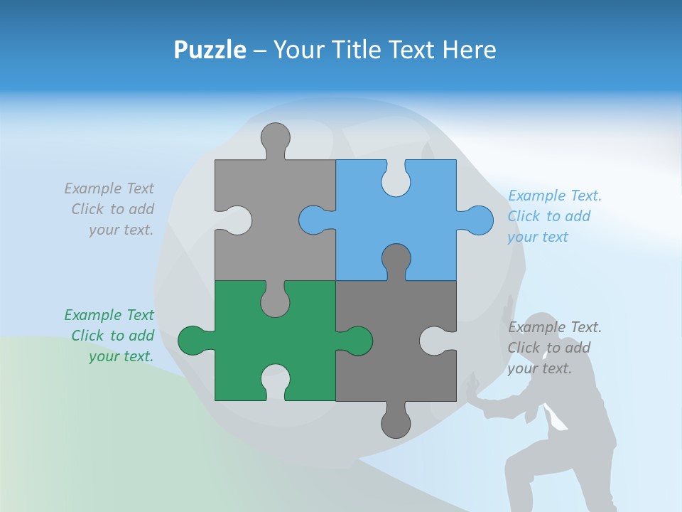 Difficult Business Task. Conceptual Piece, A Very Difficult Task In Business. Raster Version PowerPoint Template