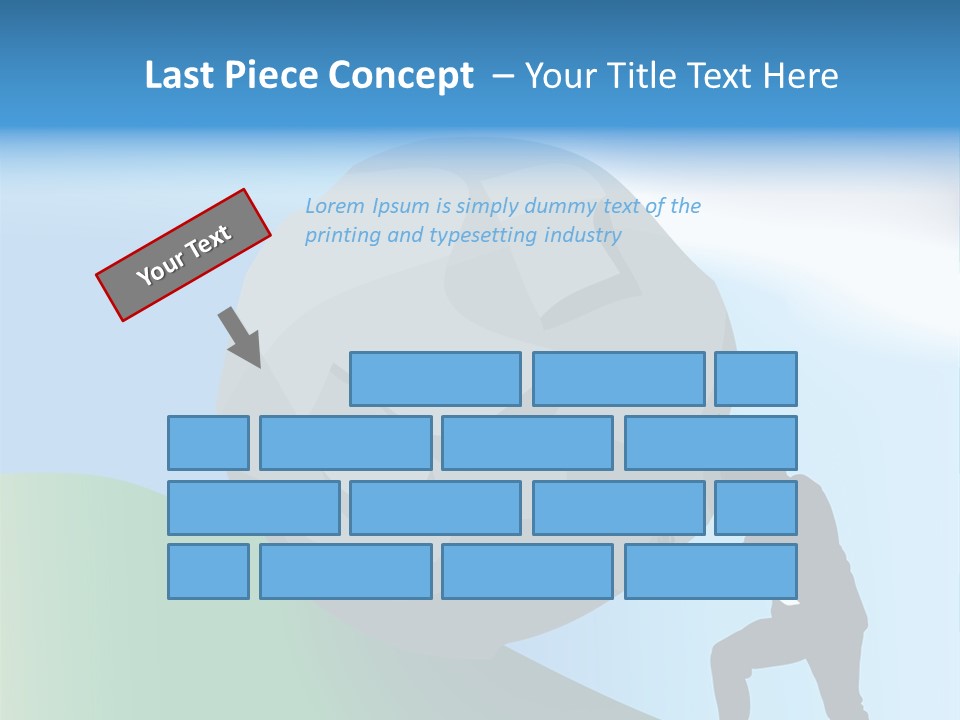 Difficult Business Task. Conceptual Piece, A Very Difficult Task In Business. Raster Version PowerPoint Template