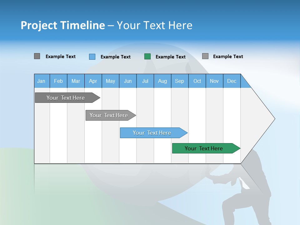 Difficult Business Task. Conceptual Piece, A Very Difficult Task In Business. Raster Version PowerPoint Template