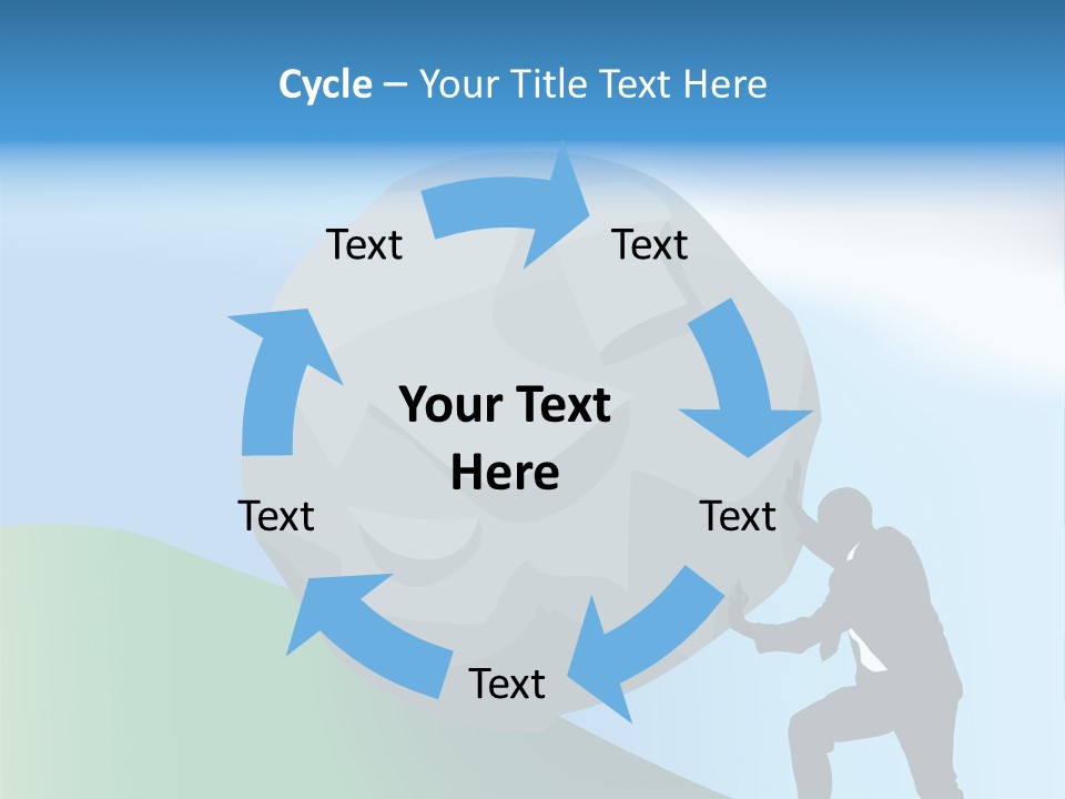 Difficult Business Task. Conceptual Piece, A Very Difficult Task In Business. Raster Version PowerPoint Template