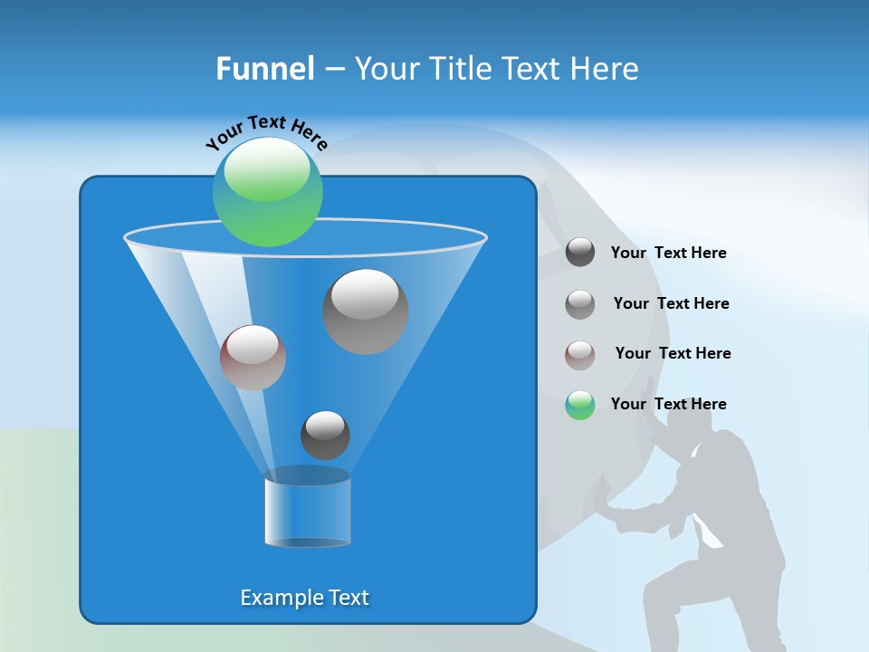 Difficult Business Task. Conceptual Piece, A Very Difficult Task In Business. Raster Version PowerPoint Template