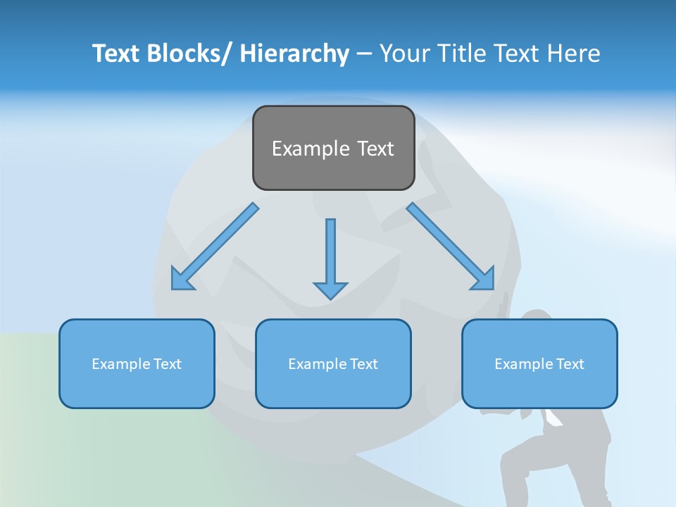 Difficult Business Task. Conceptual Piece, A Very Difficult Task In Business. Raster Version PowerPoint Template