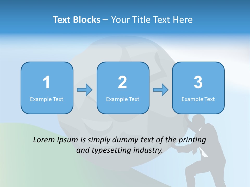 Difficult Business Task. Conceptual Piece, A Very Difficult Task In Business. Raster Version PowerPoint Template