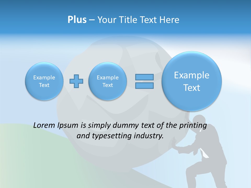 Difficult Business Task. Conceptual Piece, A Very Difficult Task In Business. Raster Version PowerPoint Template