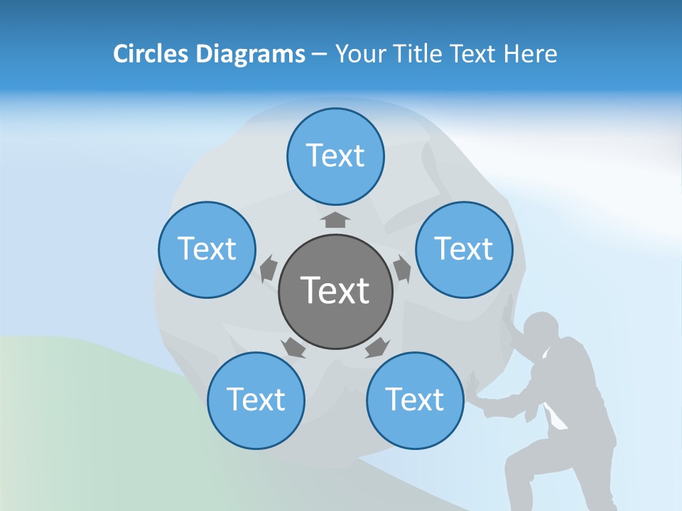 Difficult Business Task. Conceptual Piece, A Very Difficult Task In Business. Raster Version PowerPoint Template