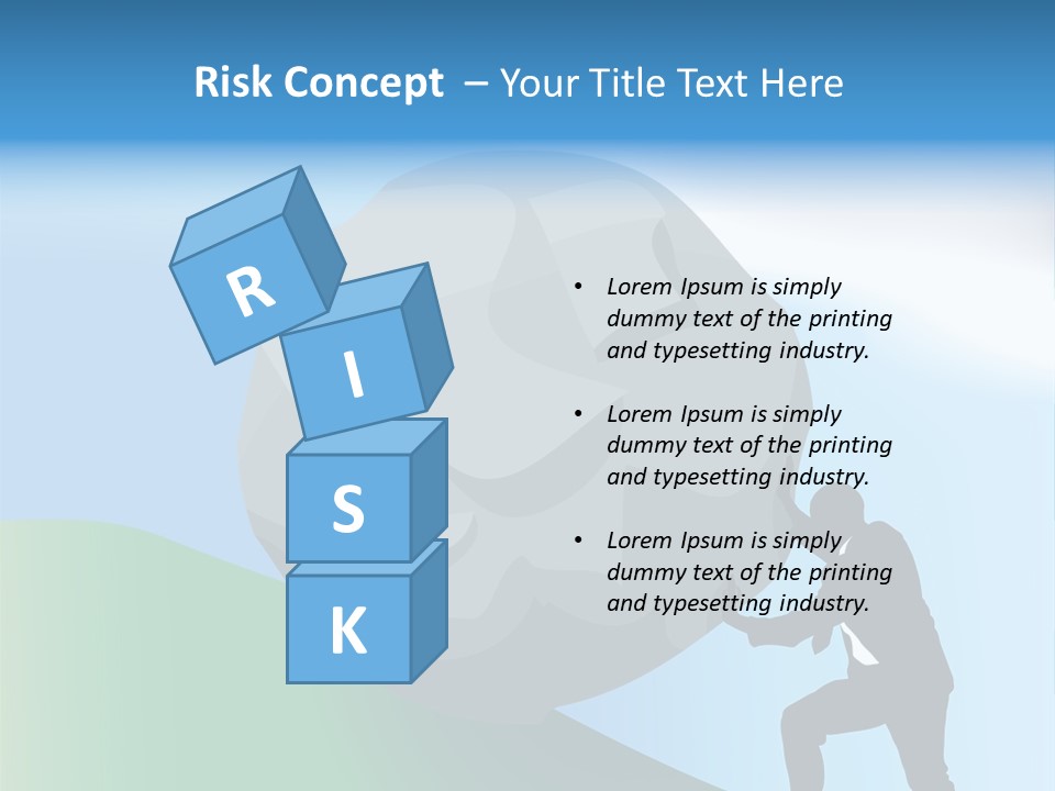 Difficult Business Task. Conceptual Piece, A Very Difficult Task In Business. Raster Version PowerPoint Template