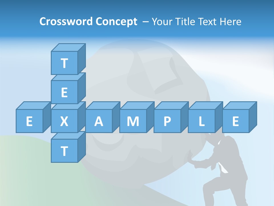 Difficult Business Task. Conceptual Piece, A Very Difficult Task In Business. Raster Version PowerPoint Template