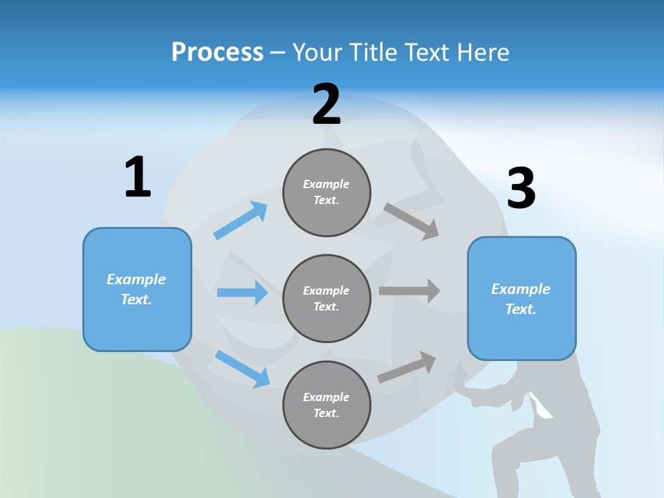 Difficult Business Task. Conceptual Piece, A Very Difficult Task In Business. Raster Version PowerPoint Template