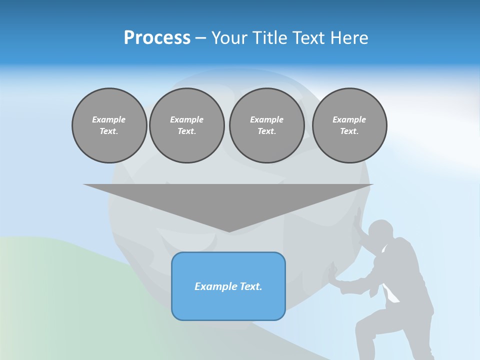 Difficult Business Task. Conceptual Piece, A Very Difficult Task In Business. Raster Version PowerPoint Template