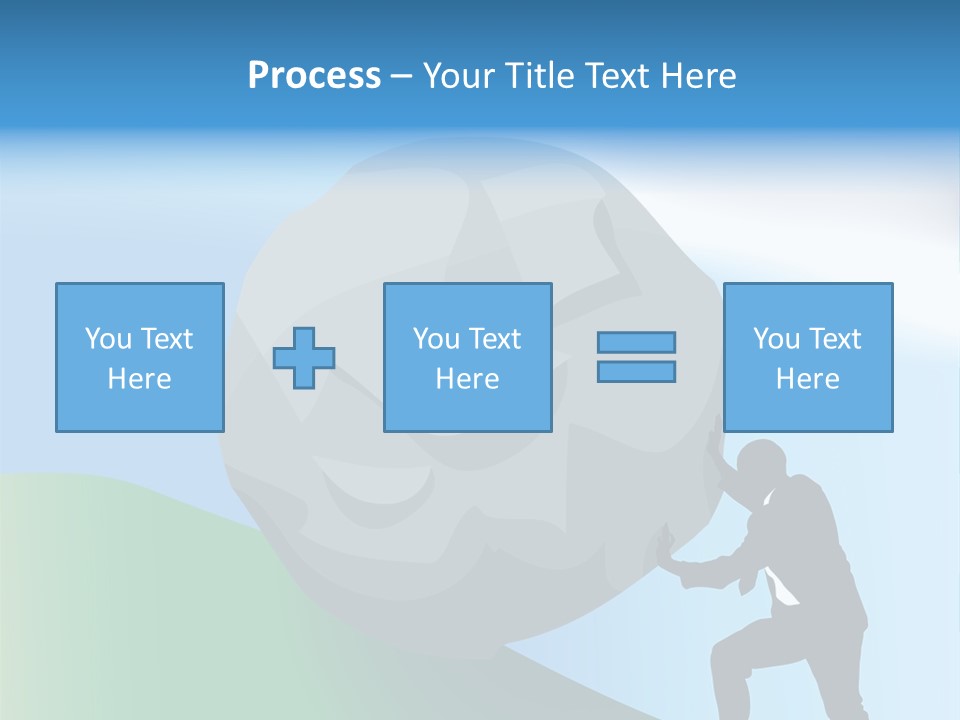 Difficult Business Task. Conceptual Piece, A Very Difficult Task In Business. Raster Version PowerPoint Template