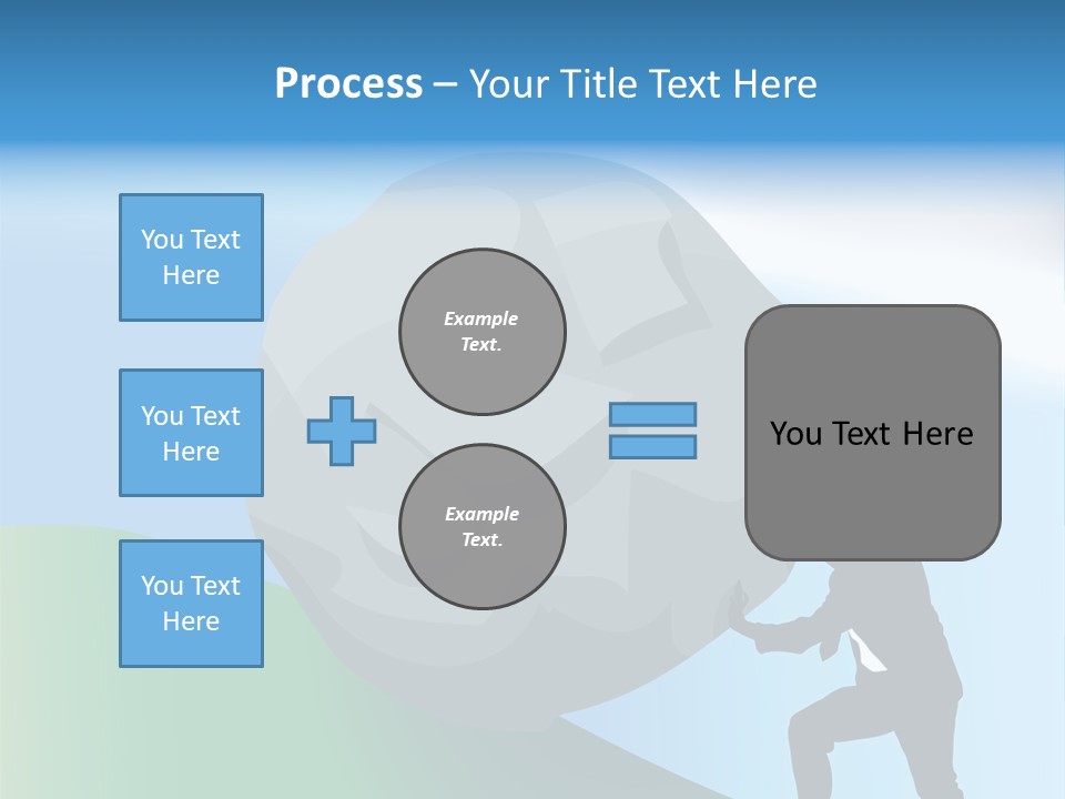 Difficult Business Task. Conceptual Piece, A Very Difficult Task In Business. Raster Version PowerPoint Template