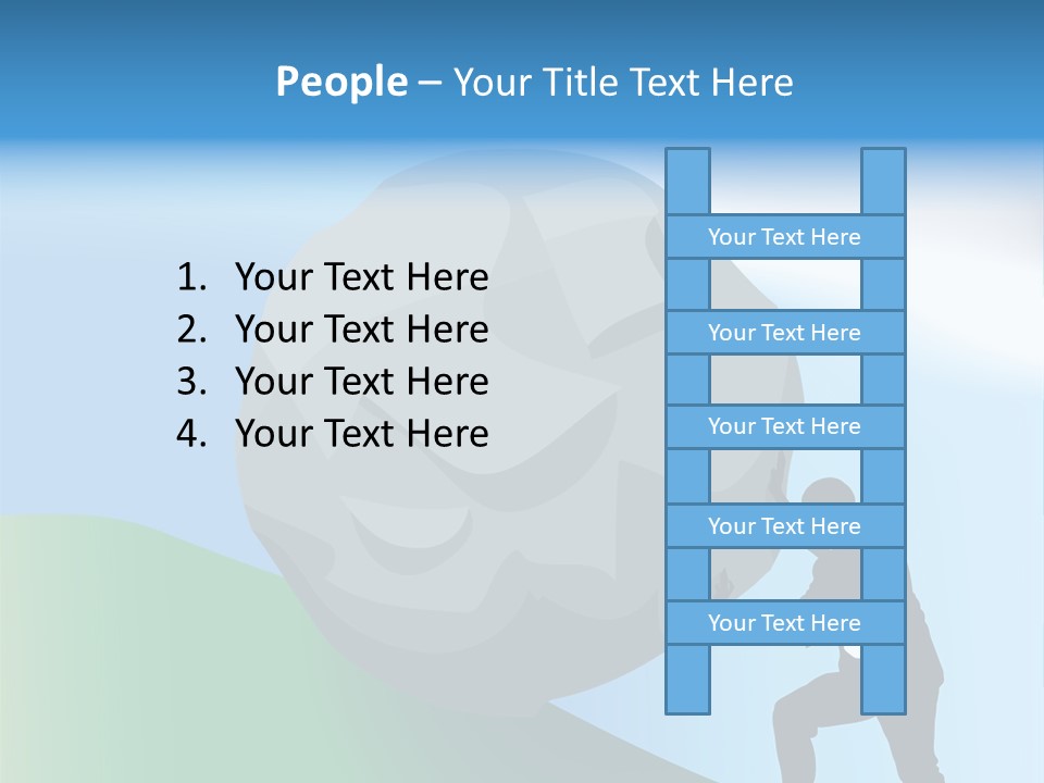 Difficult Business Task. Conceptual Piece, A Very Difficult Task In Business. Raster Version PowerPoint Template