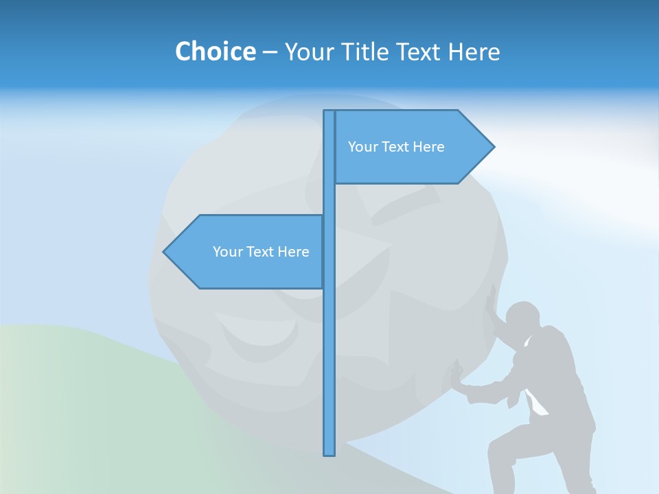 Difficult Business Task. Conceptual Piece, A Very Difficult Task In Business. Raster Version PowerPoint Template