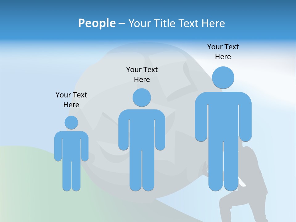 Difficult Business Task. Conceptual Piece, A Very Difficult Task In Business. Raster Version PowerPoint Template