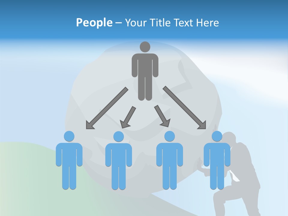 Difficult Business Task. Conceptual Piece, A Very Difficult Task In Business. Raster Version PowerPoint Template