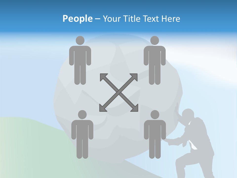 Difficult Business Task. Conceptual Piece, A Very Difficult Task In Business. Raster Version PowerPoint Template