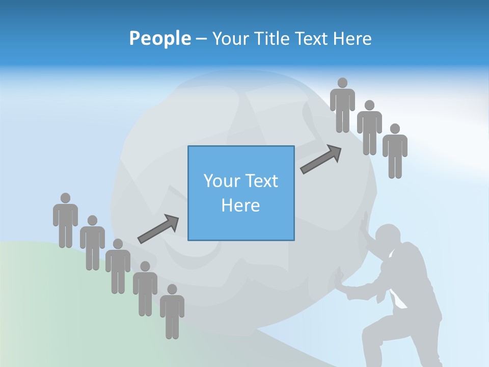 Difficult Business Task. Conceptual Piece, A Very Difficult Task In Business. Raster Version PowerPoint Template