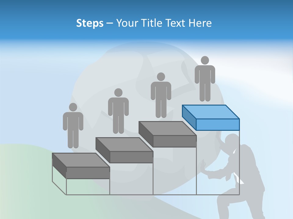 Difficult Business Task. Conceptual Piece, A Very Difficult Task In Business. Raster Version PowerPoint Template