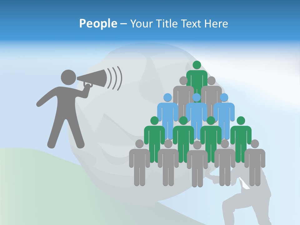 Difficult Business Task. Conceptual Piece, A Very Difficult Task In Business. Raster Version PowerPoint Template