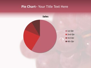 Close Up Of Red Grapes PowerPoint Template