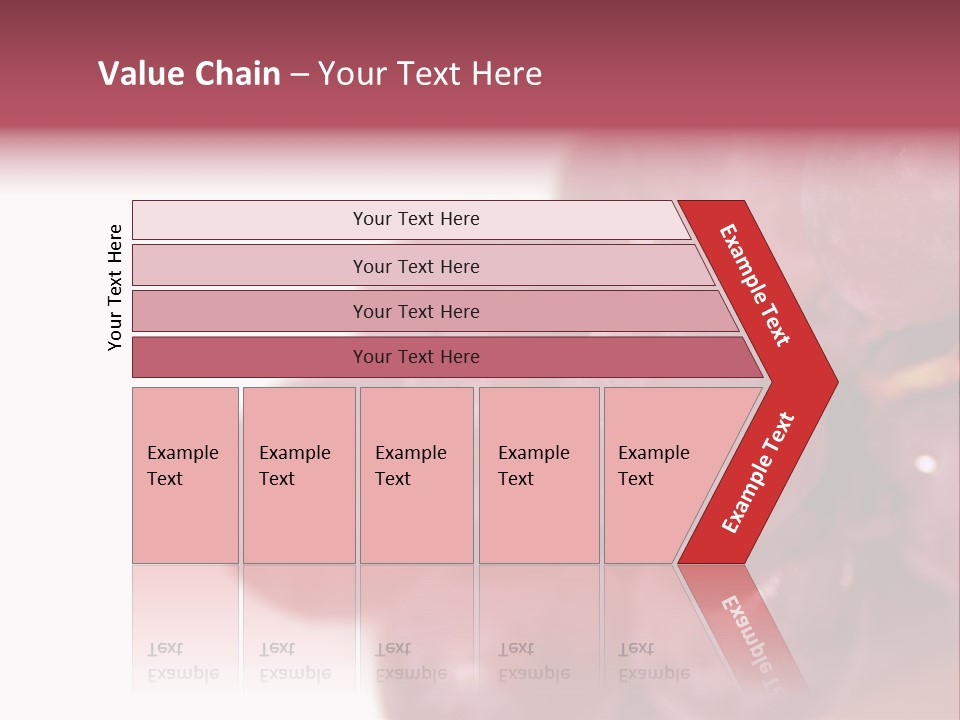 Close Up Of Red Grapes PowerPoint Template