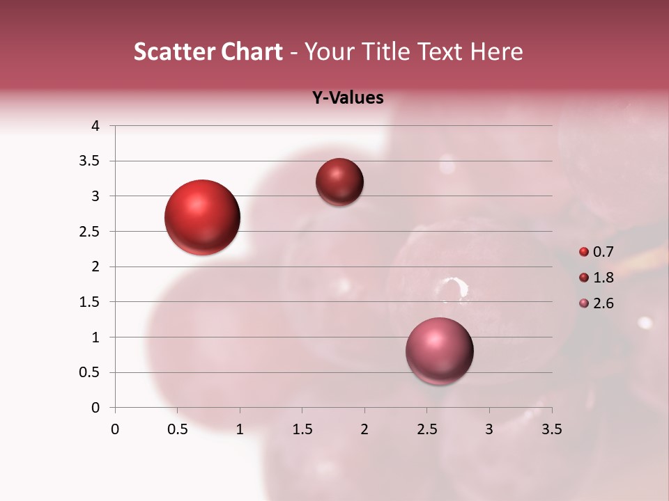 Close Up Of Red Grapes PowerPoint Template