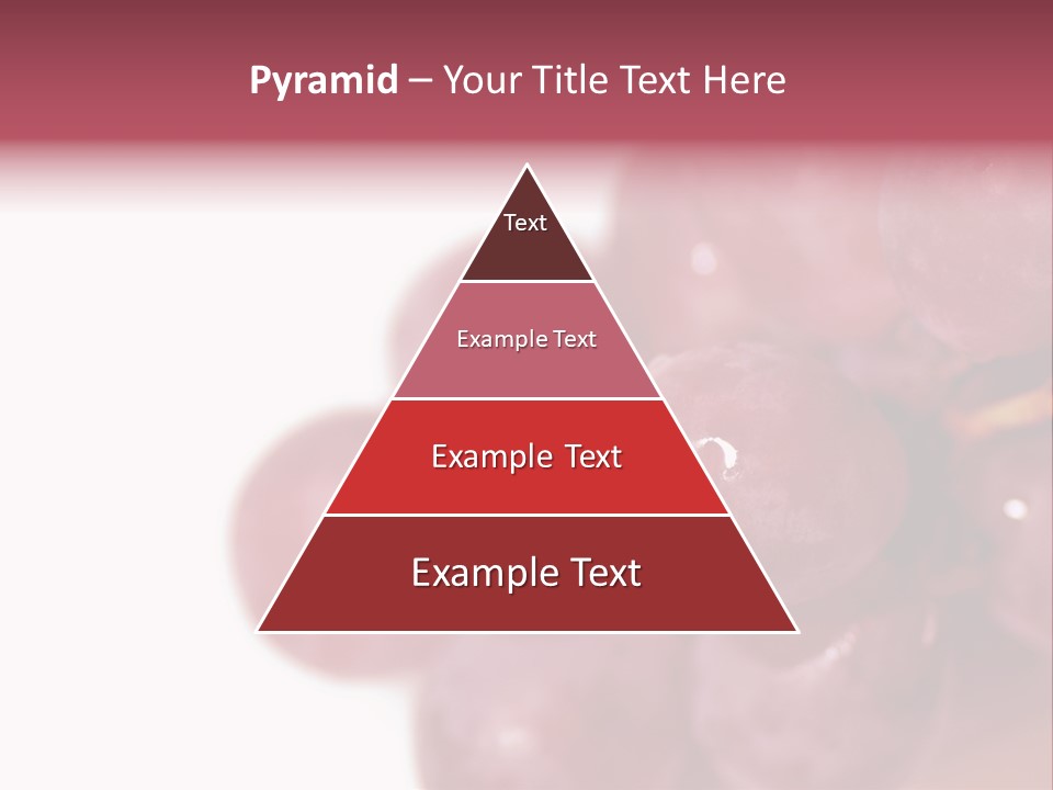 Close Up Of Red Grapes PowerPoint Template