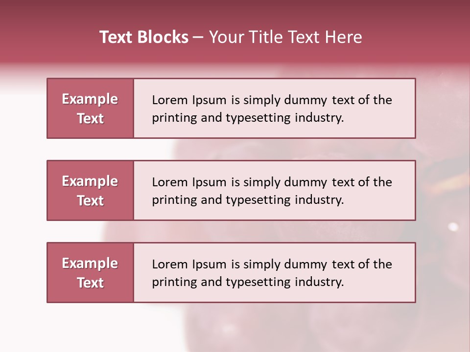 Close Up Of Red Grapes PowerPoint Template