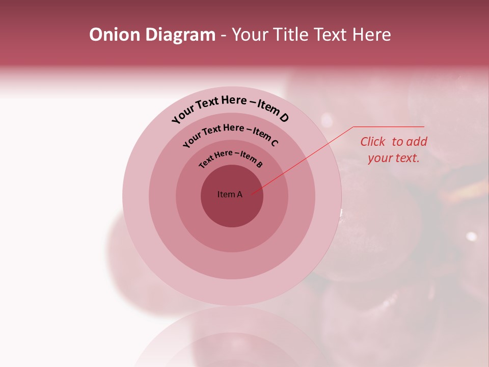 Close Up Of Red Grapes PowerPoint Template