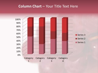 Close Up Of Red Grapes PowerPoint Template