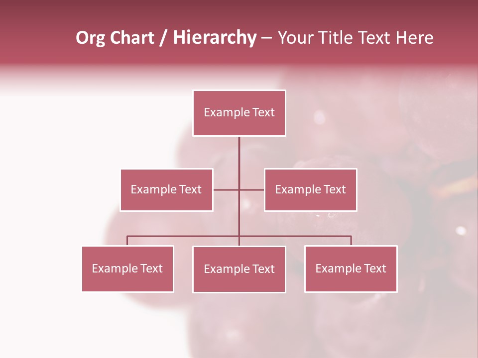 Close Up Of Red Grapes PowerPoint Template