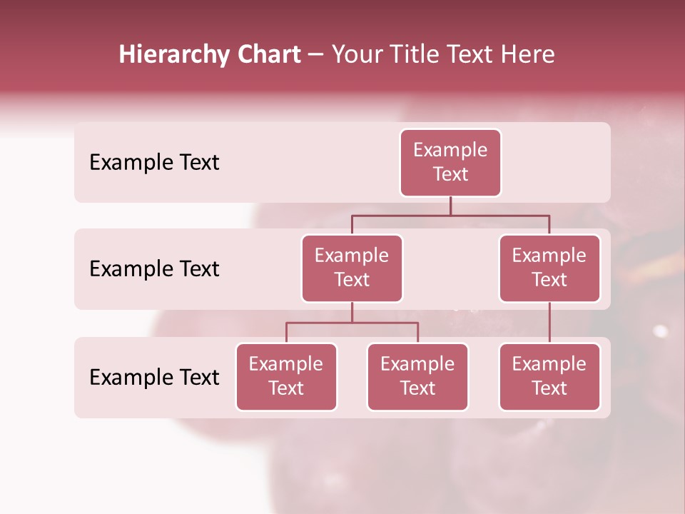 Close Up Of Red Grapes PowerPoint Template