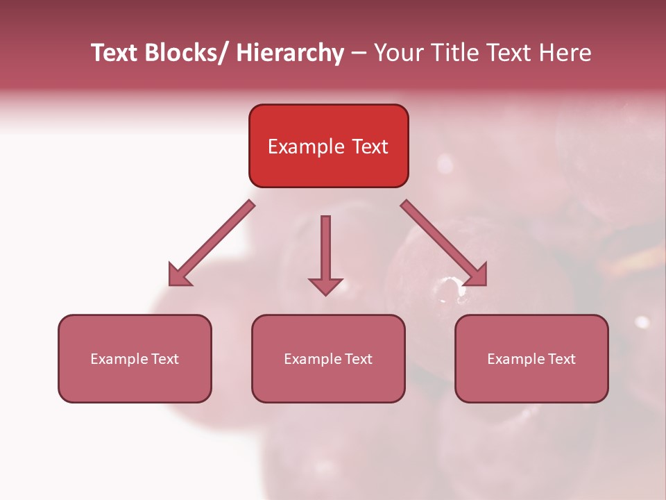 Close Up Of Red Grapes PowerPoint Template