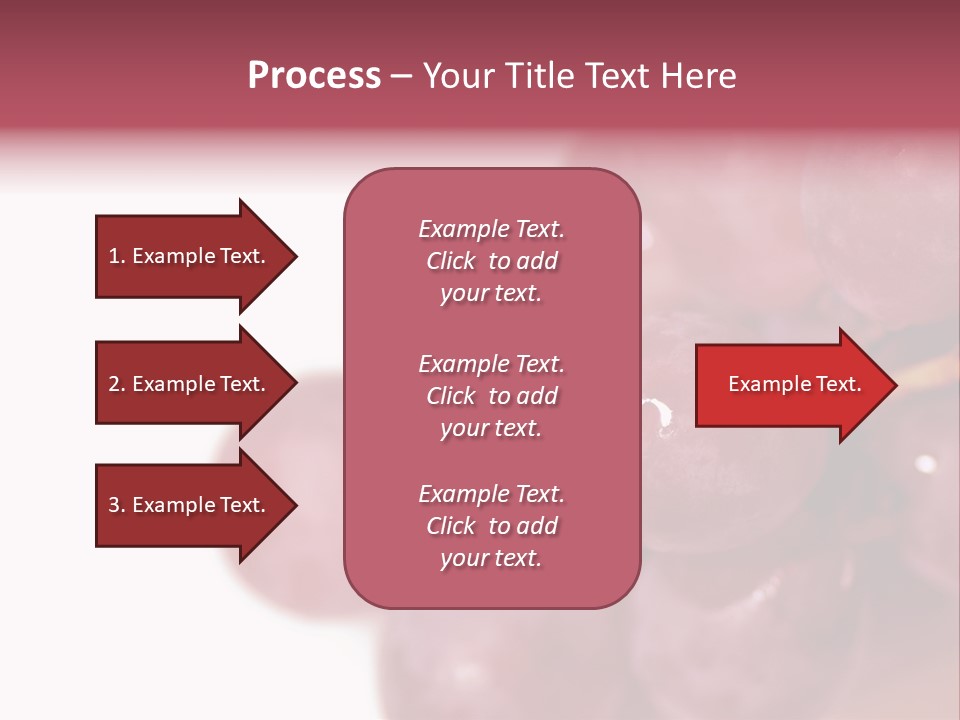 Close Up Of Red Grapes PowerPoint Template