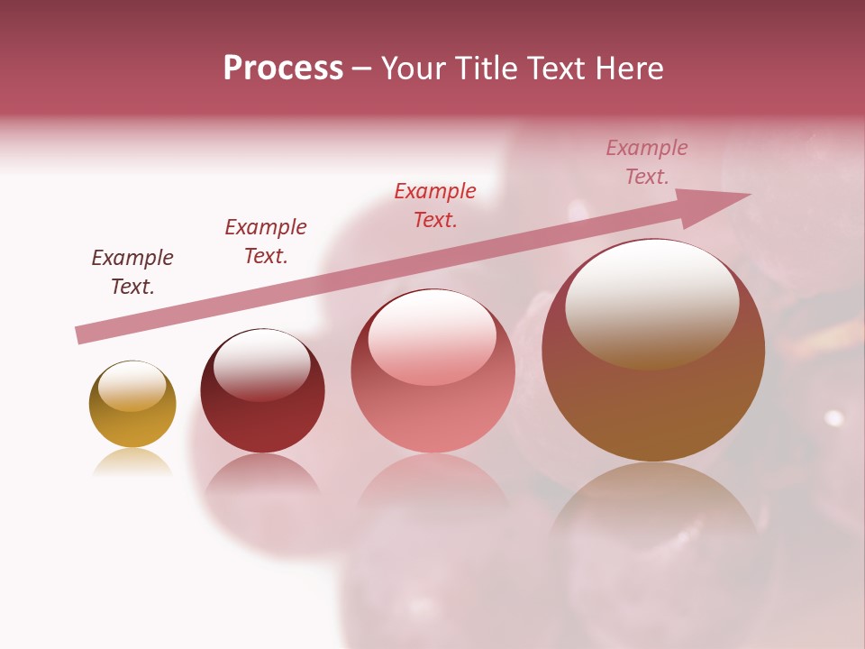 Close Up Of Red Grapes PowerPoint Template