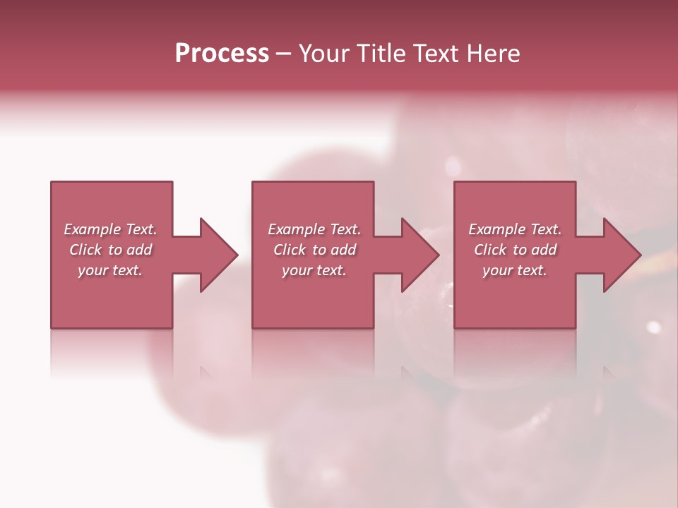 Close Up Of Red Grapes PowerPoint Template