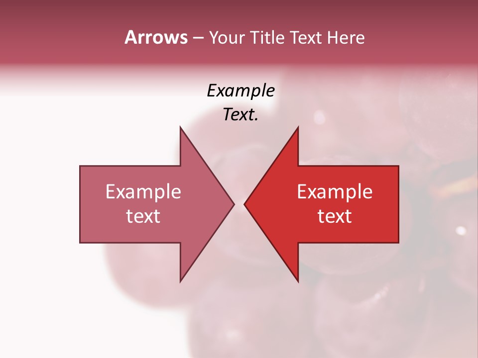 Close Up Of Red Grapes PowerPoint Template