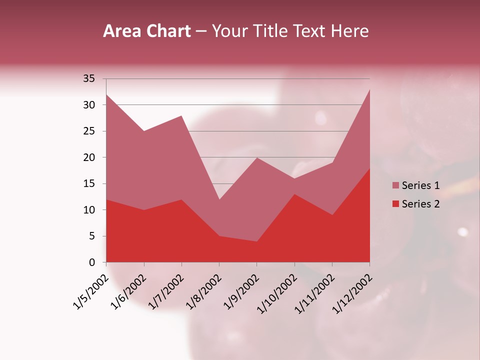 Close Up Of Red Grapes PowerPoint Template