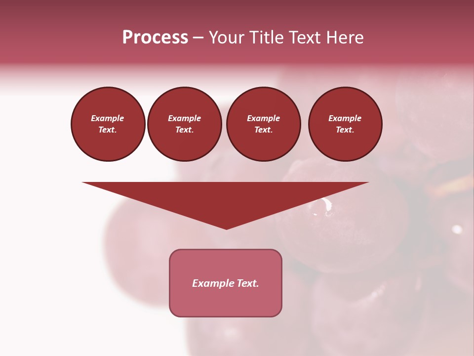 Close Up Of Red Grapes PowerPoint Template