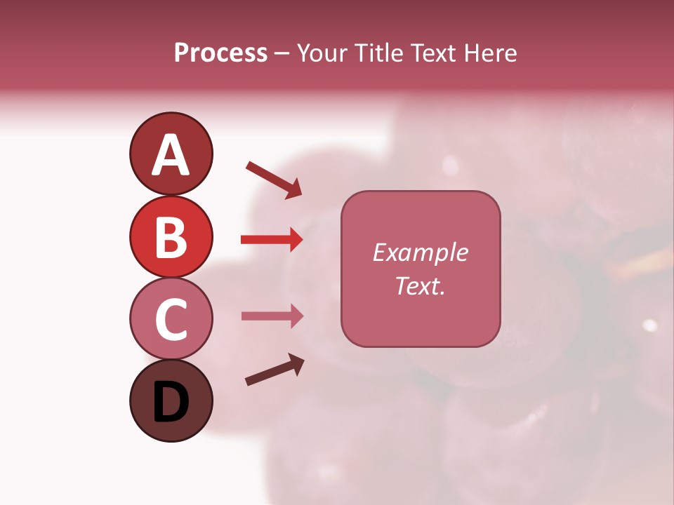 Close Up Of Red Grapes PowerPoint Template