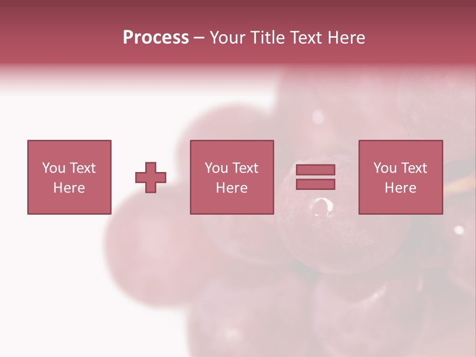 Close Up Of Red Grapes PowerPoint Template
