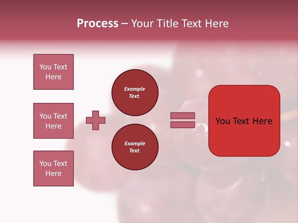 Close Up Of Red Grapes PowerPoint Template